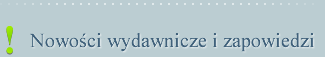 Nowości wydawnicze